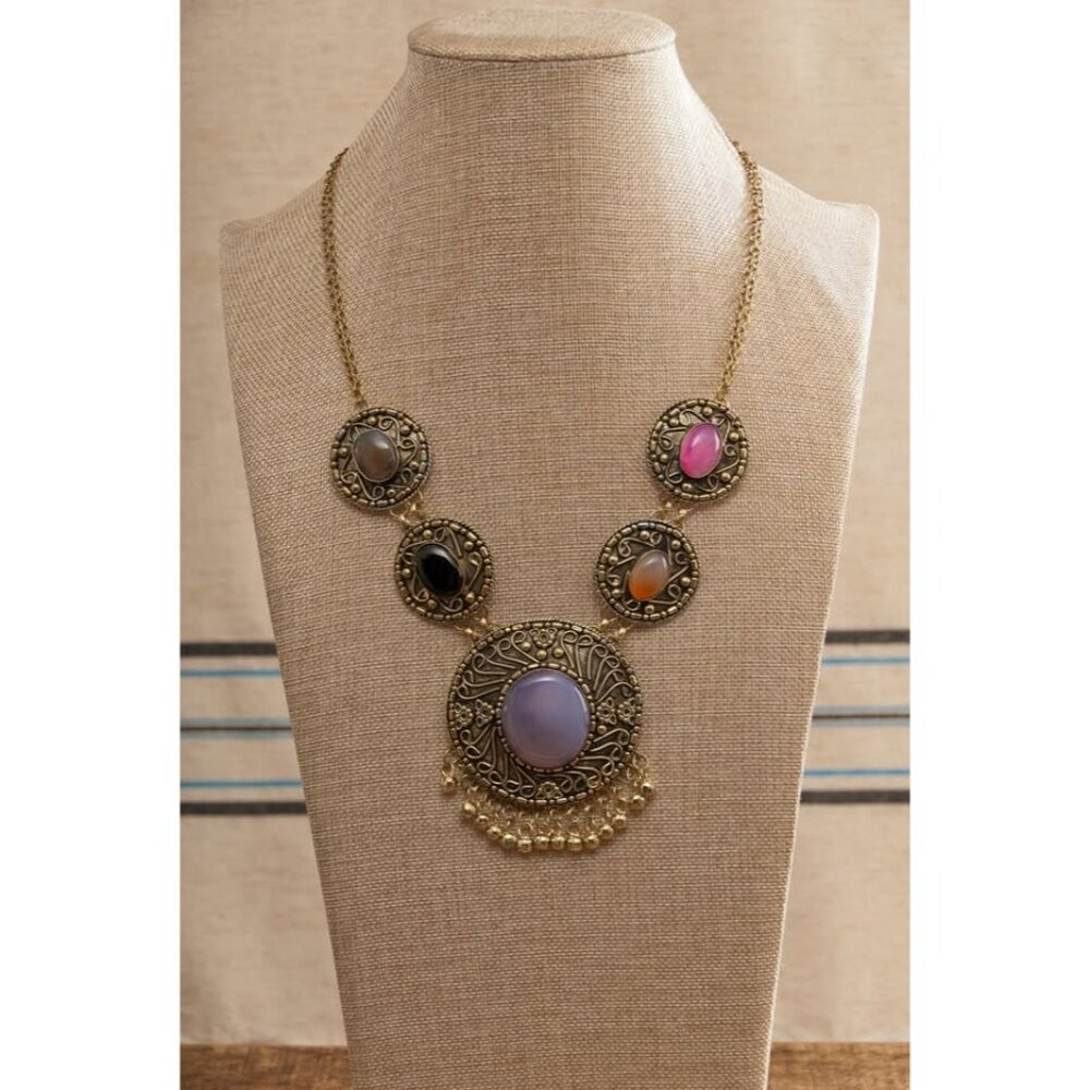 HANDMADE Tibetan Necklace With Large Stones